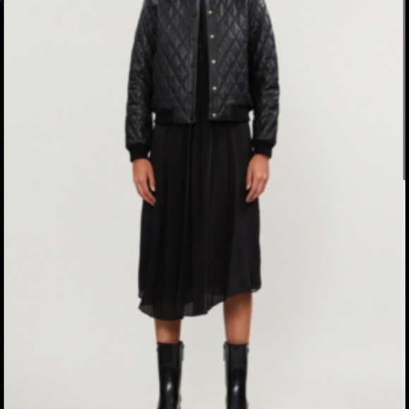 Ottolie Cross stitch leather jacket - Picture 4 of 11